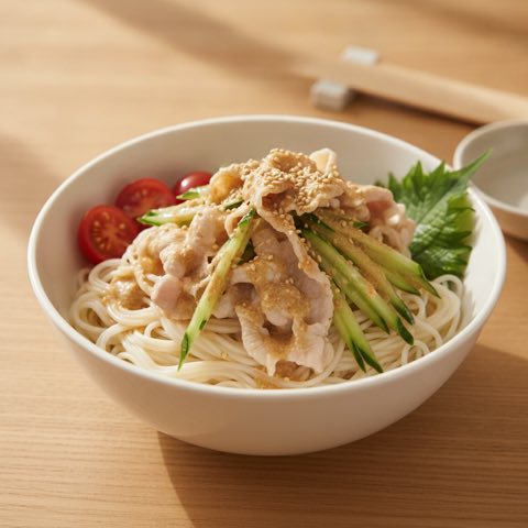 冷しゃぶごまだれそうめん