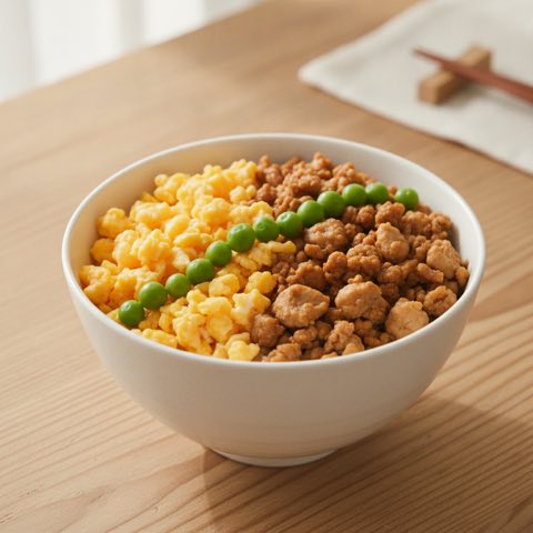 レンチン鶏そぼろ丼