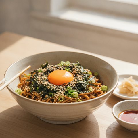 簡単・レンチン・油そば
