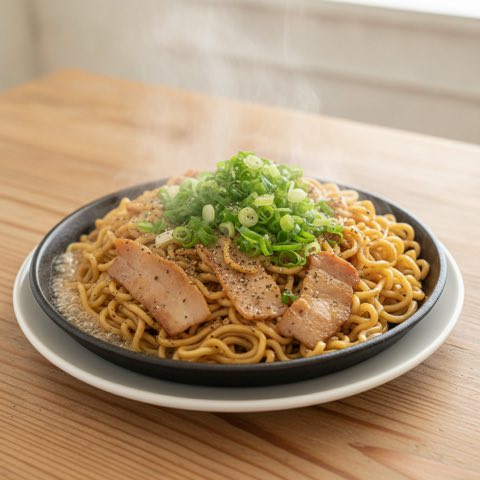 豚肉ねぎ塩やきそば