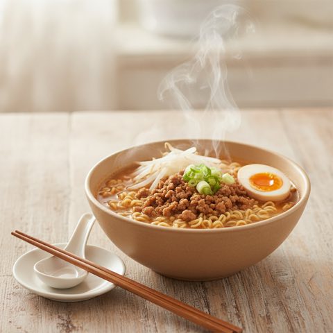 レンチン豚みそラーメン