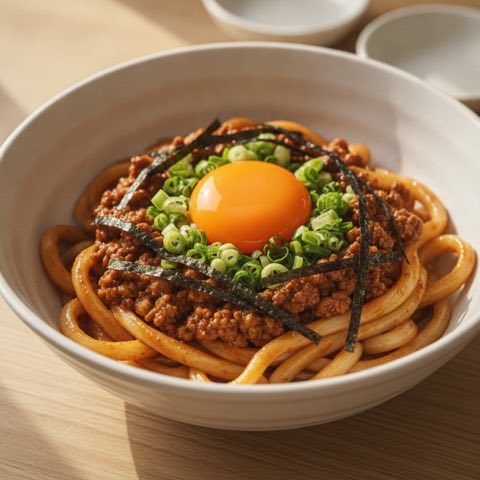 台湾まぜそば風うどん