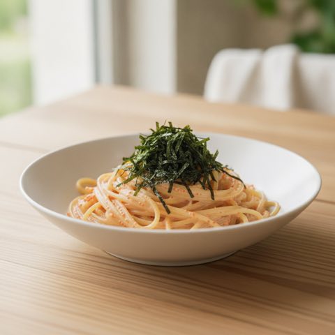 簡単すぎる明太子クリームパスタ